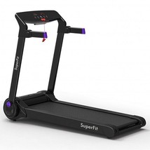 3HP Electric Folding Treadmill with Bluetooth Speaker-Purple - Color: Purple - €631,17 EUR