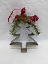 Vintage Christmas Holiday Christmas Tree Cookie Cutter Ornament 5&quot; - £19.77 GBP