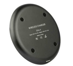 Kocaso Qi Wireless Universal Charging Pad Black LED Indicator 6.7"Lx4.3"Dx0.8"H - £22.77 GBP
