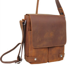 Vagarant Traveler Full Grain Leather Messenger Bag L79.RB - £117.50 GBP