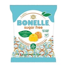 Bonelle Lemon Mandarin Fruit Candies Sugar Free -VEGAN -90g- Free Ship - £6.30 GBP