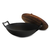 General Store Addlestone 2 Piece 14 Inch Heavy Duty Cast Iron Wok with W... - $1,992.65 MXN