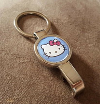 Hello Kitty Pennant or Keychain silver tone secret bottle opener - $16.31