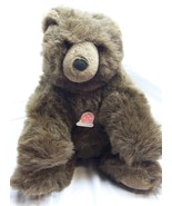 VINTAGE 1988 Heartline BROWN TEDDY BEAR 13&quot; Plush STUFFED ANIMAL TOY 1980&#39;s - $645.14 MXN