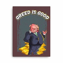 Express Your Love Gifts Stock Market Wall Art Greed is Good Wall Street ... - £55.38 GBP