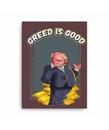 Express Your Love Gifts Stock Market Wall Art Greed is Good Wall Street Trader Q - $69.29