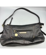 Etienne Aigner Black Leather Purse Shoulder Bag  Adjustable Strap &amp; Fron... - $17.32