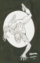 Alex Saviuk &amp; Jim Tournas Signed Original Marvel Comics Art Sketch ~ Spi... - $494.99