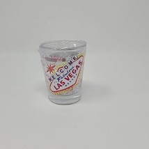 Welcome To Las Vegas Nevada Shot Glass New With Chip and Mini Dice Inside - $15.83