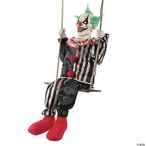 Clown Animated Swinging Prop Halloween Haunted House Scary Creepy MR124531 - £157.52 GBP