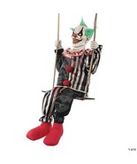 Clown Animated Swinging Prop Halloween Haunted House Scary Creepy MR124531 - £160.25 GBP
