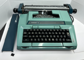 Smith Corona Coronet XL Manual Electric Typewriter, Blue/Green Vintage 4... - $69.25