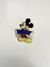 Mickey Holding Holding A M/WBE Banner Disney Pin Vintage - £4.72 GBP
