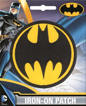 Batman Bat Signal Style Logo Round Embroidered Patch NEW UNUSED AB - £6.26 GBP