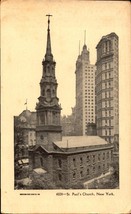 New York NY-New York, St Paul&#39;s Church, c1904 Undivided Back Postcard bk60 - £4.74 GBP