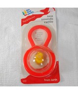 Vintage New The First Years Sea Sounds Rattle baby toy red yellow duck 1... - $418.86 MXN
