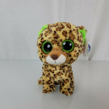 Ty Beanie Baby Boos Speckles Leopard Plush Stuffed Animal 6&quot; New 2013 Solid eyes - £11.07 GBP