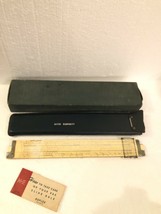 Vintage Keuffel & Esser K & E Slide Rule 4081-3 w/ Leather Case & Box - $42.07