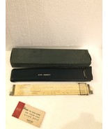 Vintage Keuffel &amp; Esser K &amp; E Slide Rule 4081-3 w/ Leather Case &amp; Box - $799.61 MXN