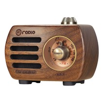 R-818 Retro Fm Radio Mini Portable Wooden Old Vintage Radio With Bluetooth, Rech - £34.60 GBP