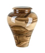 Stunning and very special hand turned wooden Cremation Funeral urn for a... - $88.00
