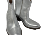 NWOB WYDR Silver Metallic Cowboy Bootie Size 7 - $47.49