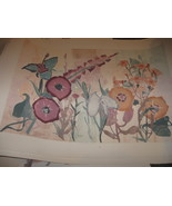 Signée 1/1 Monoprint Lars Carsen &quot; Tullis &quot; Full Bloom #7 Fleurs Pastel ... - $474.98