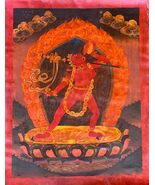 VAJRAYOGINI THANGKA | DAKINI YOGINI | OIL VARNISHED ORIGINAL HAND PAINTE... - $2,655.72 MXN