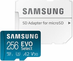 Samsung Electronics Evo Select 256GB Micro Sdxc UHS-I U3 130MB/s Full Hd &amp; 4K Uhd - £39.95 GBP