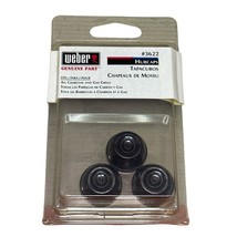 Weber #3622 Charcoal Kettle Grill Wheel Center Cap Retainer Cover Hubcap 3 Pack - £10.52 GBP