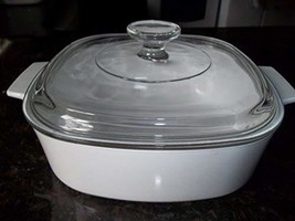 Corning Ware 2 Liter A-2-B Just White w/Lid - $32.61