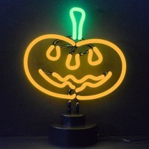 Pumpkin Halloween Art Neon Sculpture 14&quot;x11&quot; - £71.95 GBP