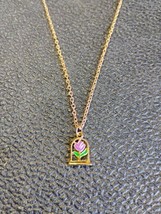 Gold Color Plated Flower Necklace Gold Chain - $12.89