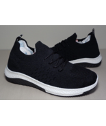 Danskin Size 8.5 M FREE Black Knit Lace Up Sneakers New Women&#39;s Shoes - $107.91