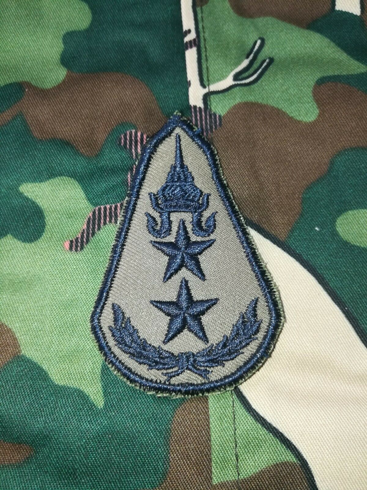 Major General ROYAL THAI ARMY RANK Shirt Jacket RTA RANK Fabric Patch #2 - $9.50