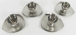 Danish Stainless Steel Candle Holders Vintage Mid Century Votive Set of 4 - £7.82 GBP