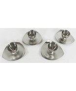 Danish Stainless Steel Candle Holders Vintage Mid Century Votive Set of 4 - $9.89