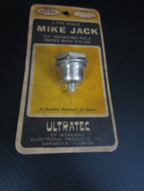 UltraTec 5/8&quot; Mounting Hole 2-Pin Male Mike Jack #F71-433 Mates with #F7... - £6.30 GBP