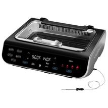  Gourmia FoodStation Smokeless Grill, Griddle, &amp; Air Fryer with Integrated Tempe - £135.09 GBP