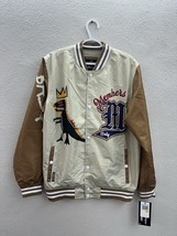 Members Only X Jean-Michel Basquiat Varsity Bomber Jacket Medium Snap Up... - £57.54 GBP