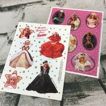 Vintage 90’s Hallmark Collectible Barbie Doll Stickers Lot Of 2 Sheets Mattel - £7.90 GBP