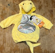 Baby Shark Halloween Costume Infant Size 6m-12m Yellow Plush Hooded NEW - £17.15 GBP