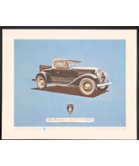 Vtg Bear Series Print Classic Autos Behr-Manning Troy NY 1931 Plymouth R... - $16.84 CAD