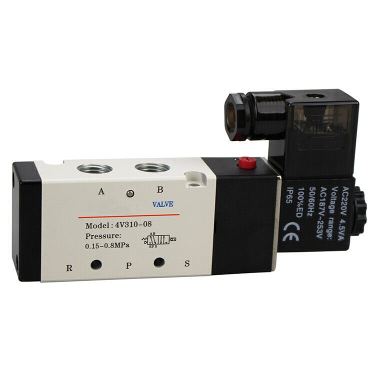 1PCS NEW For AirTac 4V310-08B DC24V AC220V Solenoid Valve - $40.58