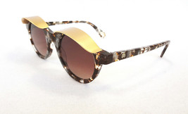 Lele Sadoughi Women&#39;s Sunglasses Tribeca Canopy LSSG028GT Golden Topaz Round - £139.86 GBP