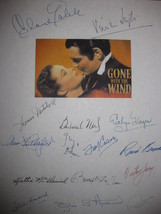 Gone with the Wind Signed Film Movie Script Screenplay Autograph X15 Viv... - $23.99