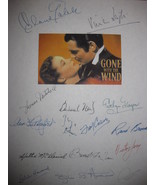 Gone with the Wind Signed Film Movie Script Screenplay Autograph X15 Viv... - £19.01 GBP