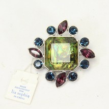 Lia Sophia Abalone Pin with Cut Crystals - $32.33