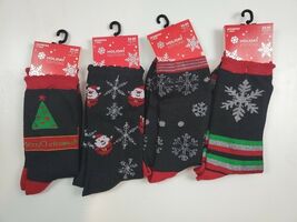 Holiday Editions 4 pair Christmas  Women&#39;s  Socks 9-11 Brand New - $172.91 MXN