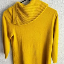 Bold Mustard Yellow Knit Cowl Neck Sweater – Hampshire Studio, Size M - $13.86